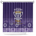 Fremantle Dockers Premiers 2026 Shower Curtain First Championship