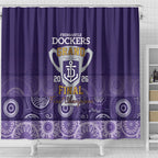 Fremantle Dockers Premiers 2026 Shower Curtain First Championship