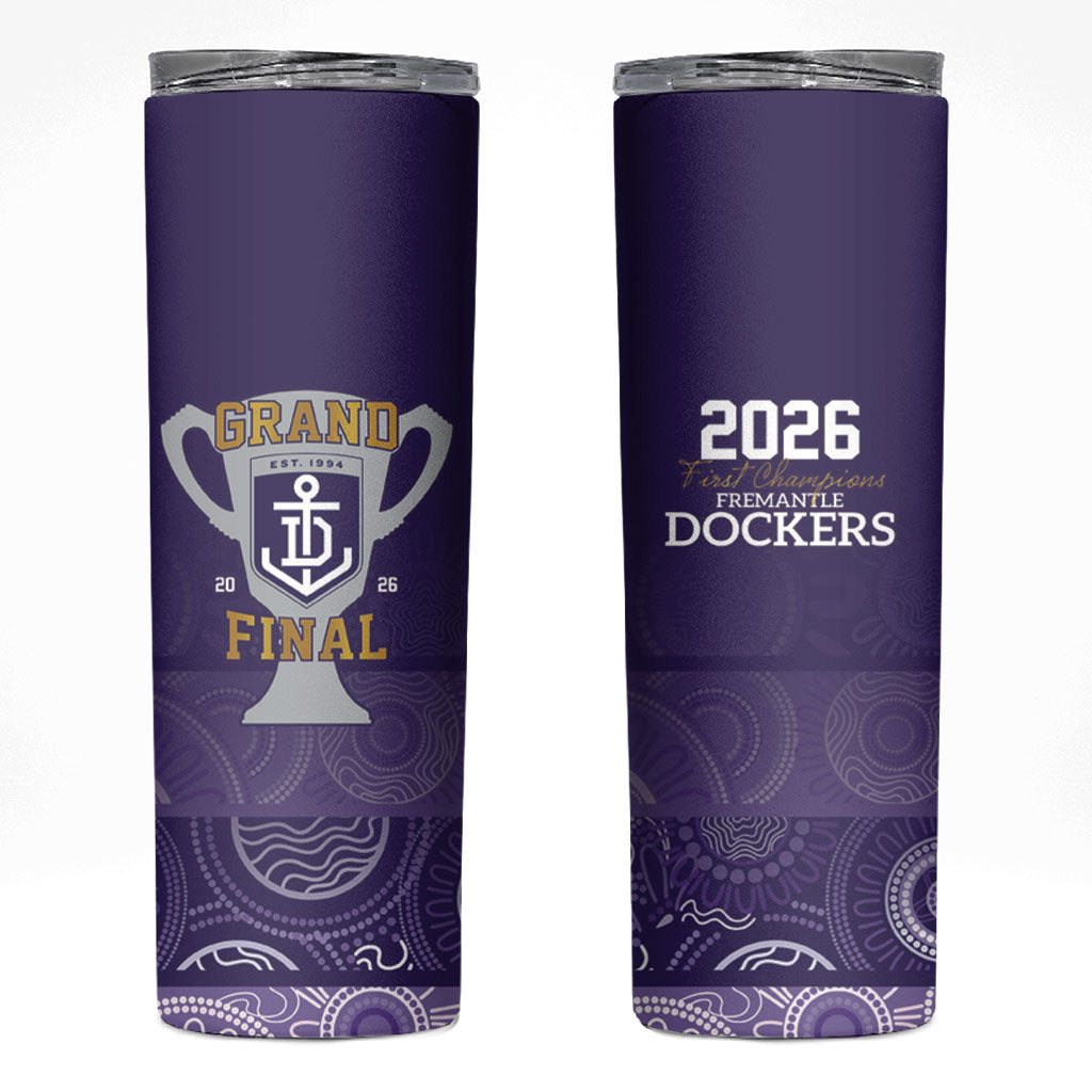 Fremantle Dockers Premiers 2026 Skinny Tumbler First Championship