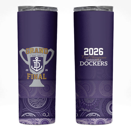 Fremantle Dockers Premiers 2026 Skinny Tumbler First Championship