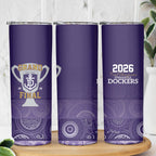 Fremantle Dockers Premiers 2026 Skinny Tumbler First Championship