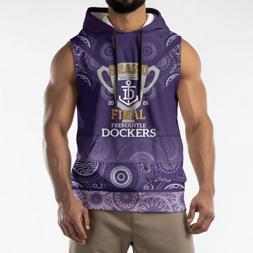 Fremantle Dockers Premiers 2026 Sleeveless Hoodie First Championship