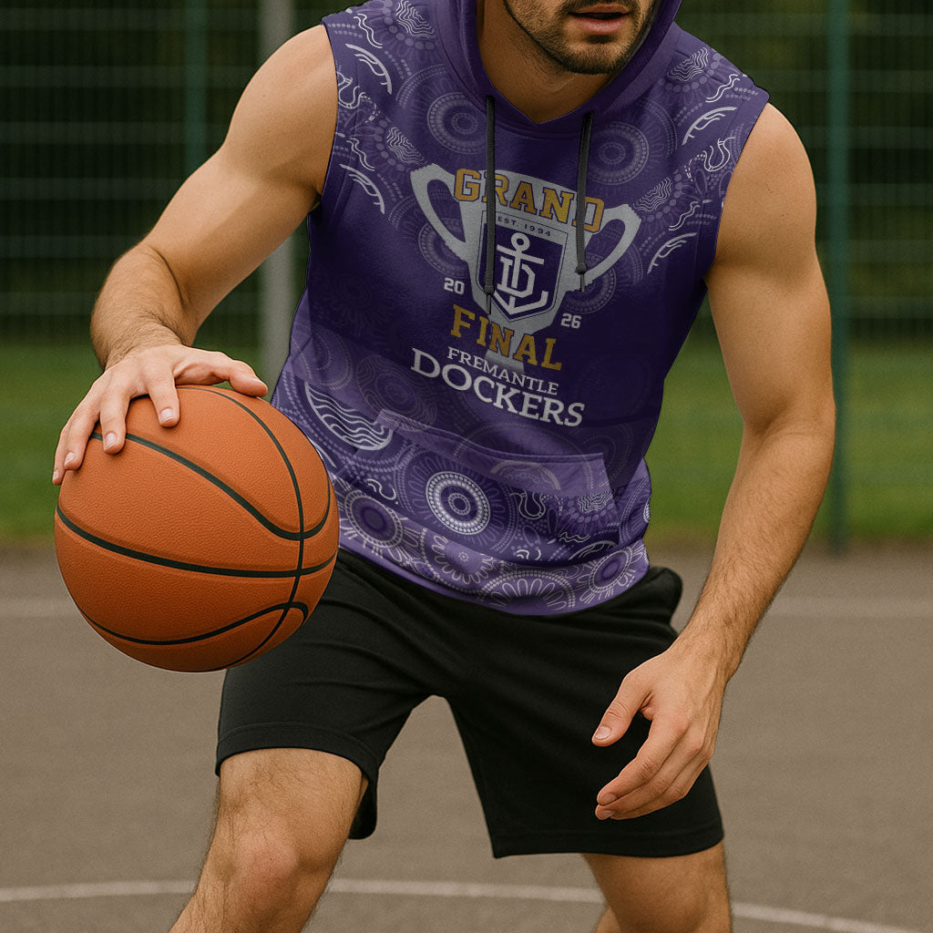 Fremantle Dockers Premiers 2026 Sleeveless Hoodie First Championship