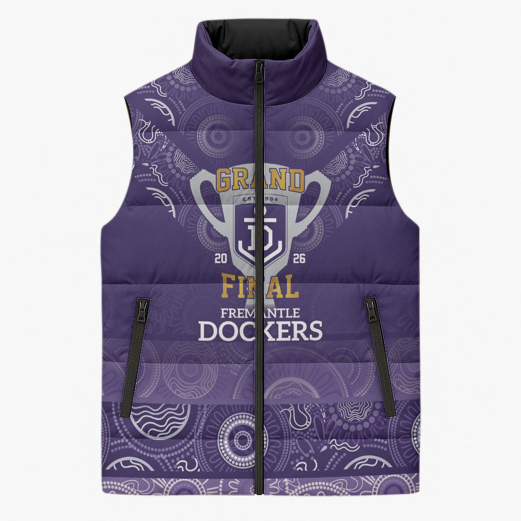 Fremantle Dockers Premiers 2026 Sleeveless Puffer Jacket First Championship