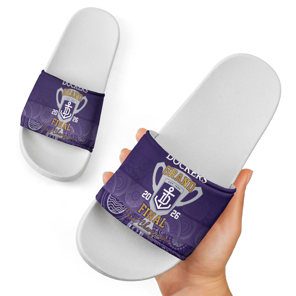 Fremantle Dockers Premiers 2026 Slide Sandals First Championship