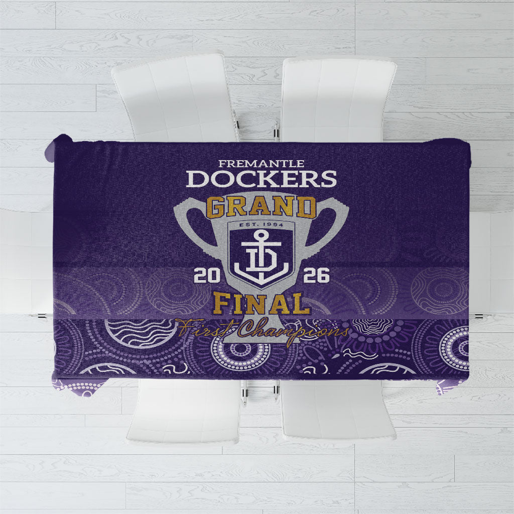 Fremantle Dockers Premiers 2026 Tablecloth First Championship