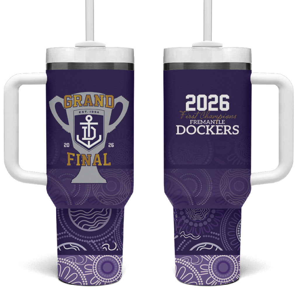 Fremantle Dockers Premiers 2026 Tumbler With Handle First Championship