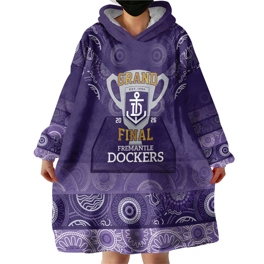 Fremantle Dockers Premiers 2026 Wearable Blanket Hoodie First Championship