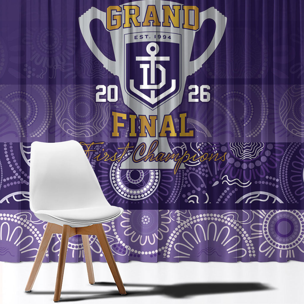 Fremantle Dockers Premiers 2026 Window Curtain First Championship