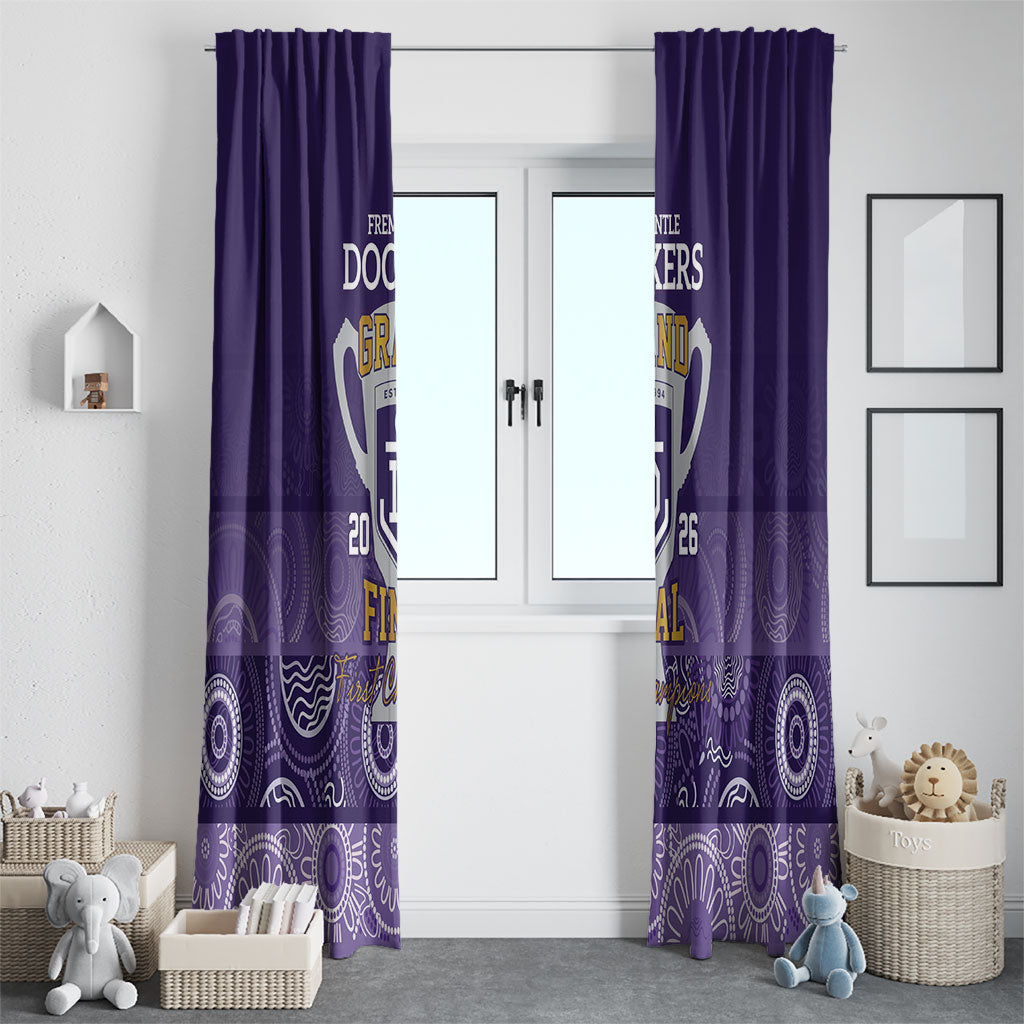 Fremantle Dockers Premiers 2026 Window Curtain First Championship