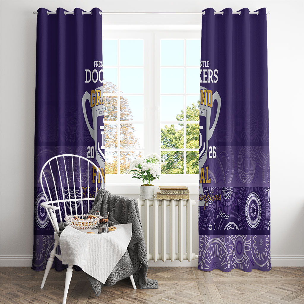 Fremantle Dockers Premiers 2026 Window Curtain First Championship