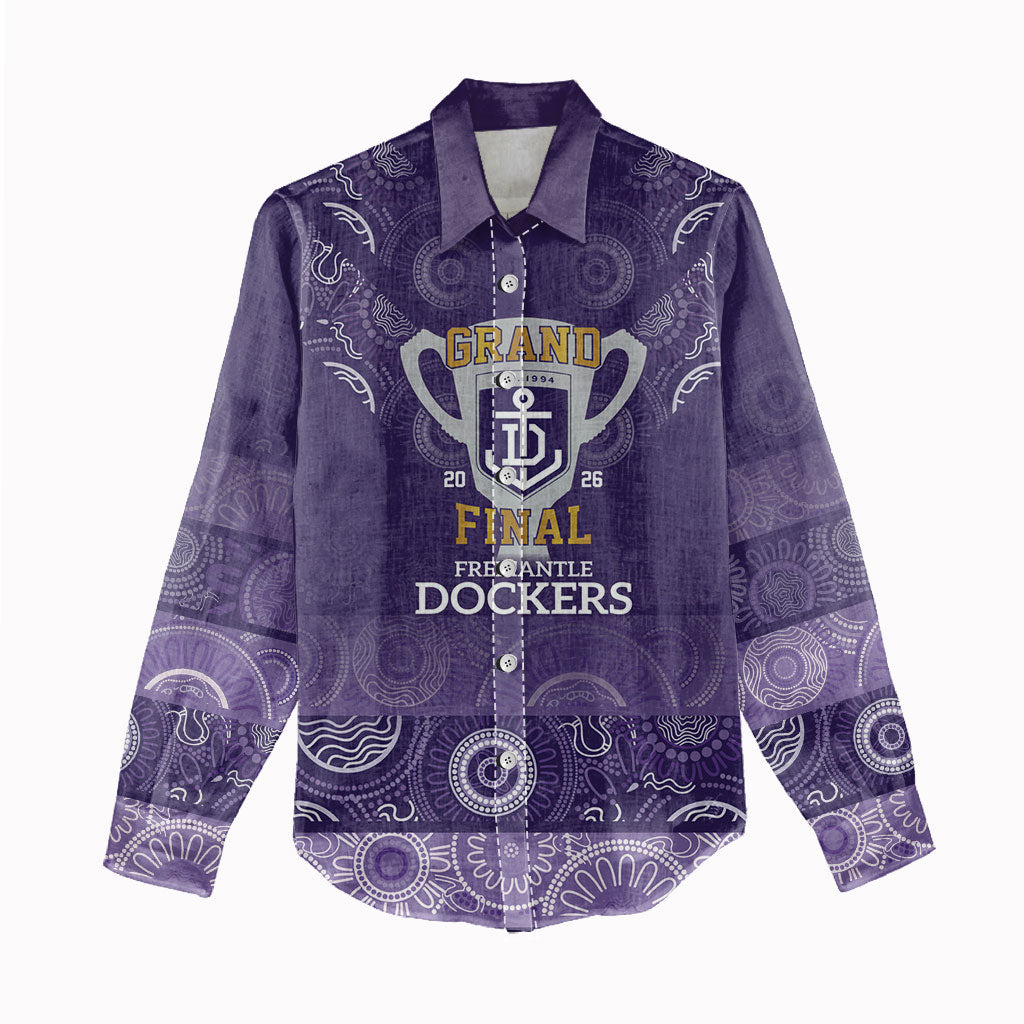 Fremantle Dockers Premiers 2026 Women Casual Shirt First Championship