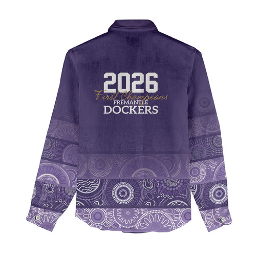 Fremantle Dockers Premiers 2026 Women Casual Shirt First Championship