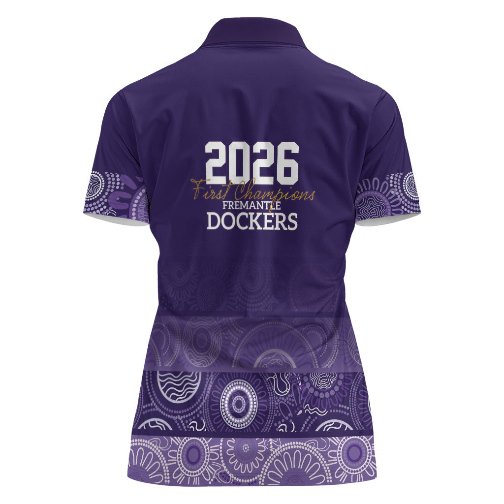 Fremantle Dockers Premiers 2026 Women Polo Shirt First Championship