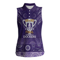 Fremantle Dockers Premiers 2026 Women Sleeveless Polo Shirt First Championship