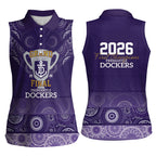 Fremantle Dockers Premiers 2026 Women Sleeveless Polo Shirt First Championship