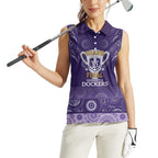 Fremantle Dockers Premiers 2026 Women Sleeveless Polo Shirt First Championship