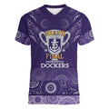 Fremantle Dockers Premiers 2026 Women V-Neck T-Shirt First Championship