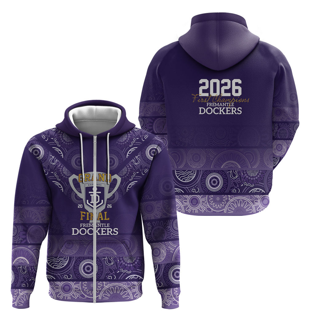Fremantle Dockers Premiers 2026 Zip Hoodie First Championship