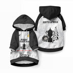 New Zealand South Africa Rugby Pet Hoodie History Commemorative World Cup Winners Unique