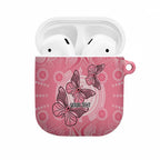 Personalized Pink Butterfly Spirit AirPods Case Australia’s Breast Cancer Awareness - Aussie Hoodie