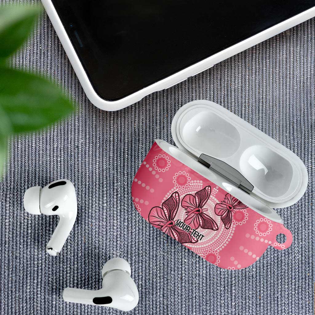 Personalized Pink Butterfly Spirit AirPods Case Australia’s Breast Cancer Awareness - Aussie Hoodie