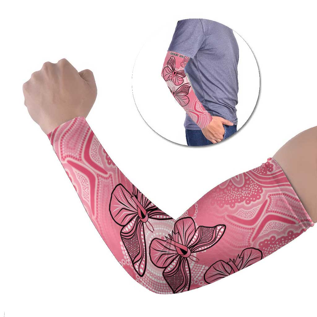 Personalized Pink Butterfly Spirit Arm Sleeves Australia’s Breast Cancer Awareness - Aussie Hoodie