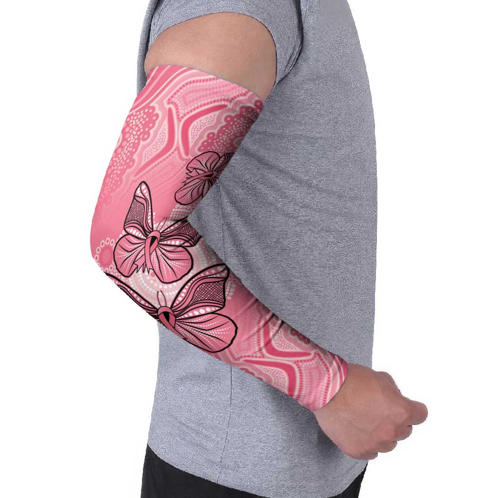 Personalized Pink Butterfly Spirit Arm Sleeves Australia’s Breast Cancer Awareness - Aussie Hoodie
