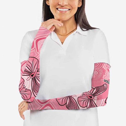 Personalized Pink Butterfly Spirit Arm Sleeves Australia’s Breast Cancer Awareness - Aussie Hoodie
