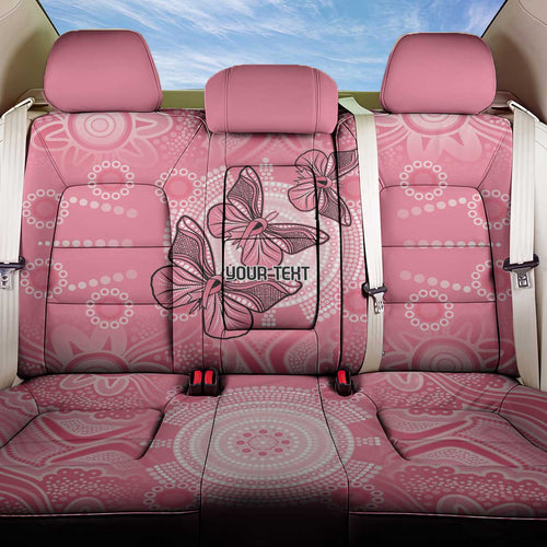 Personalized Pink Butterfly Spirit Back Car Seat Cover Australia’s Breast Cancer Awareness - Aussie Hoodie