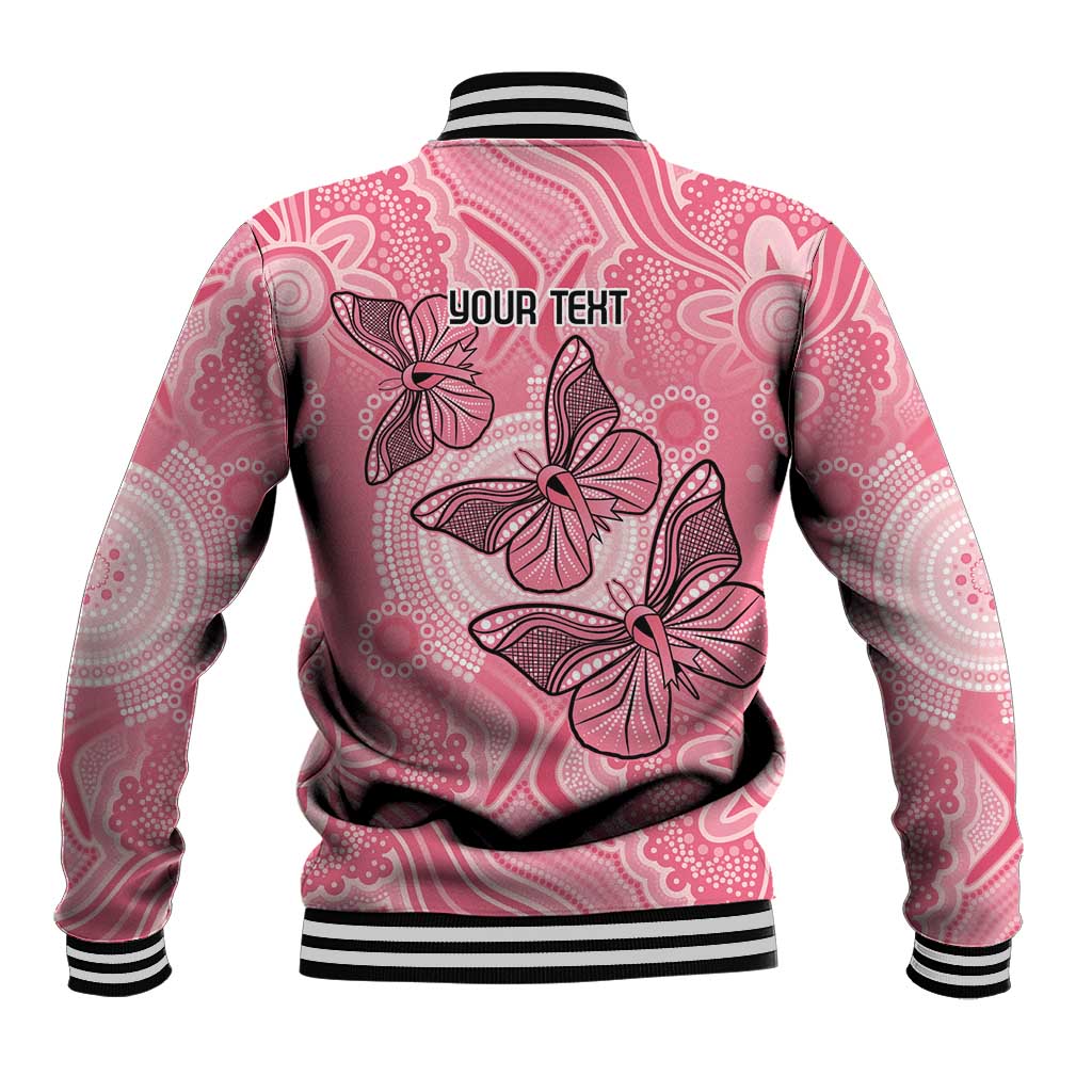 Personalized Pink Butterfly Spirit Baseball Jacket Australia’s Breast Cancer Awareness - Aussie Hoodie