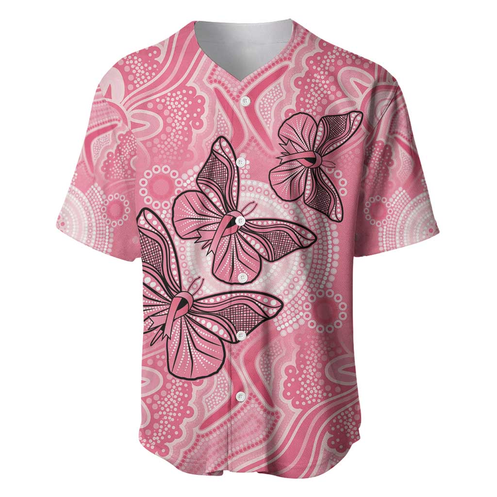Personalized Pink Butterfly Spirit Baseball Jersey Australia’s Breast Cancer Awareness - Aussie Hoodie