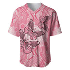 Personalized Pink Butterfly Spirit Baseball Jersey Australia’s Breast Cancer Awareness - Aussie Hoodie