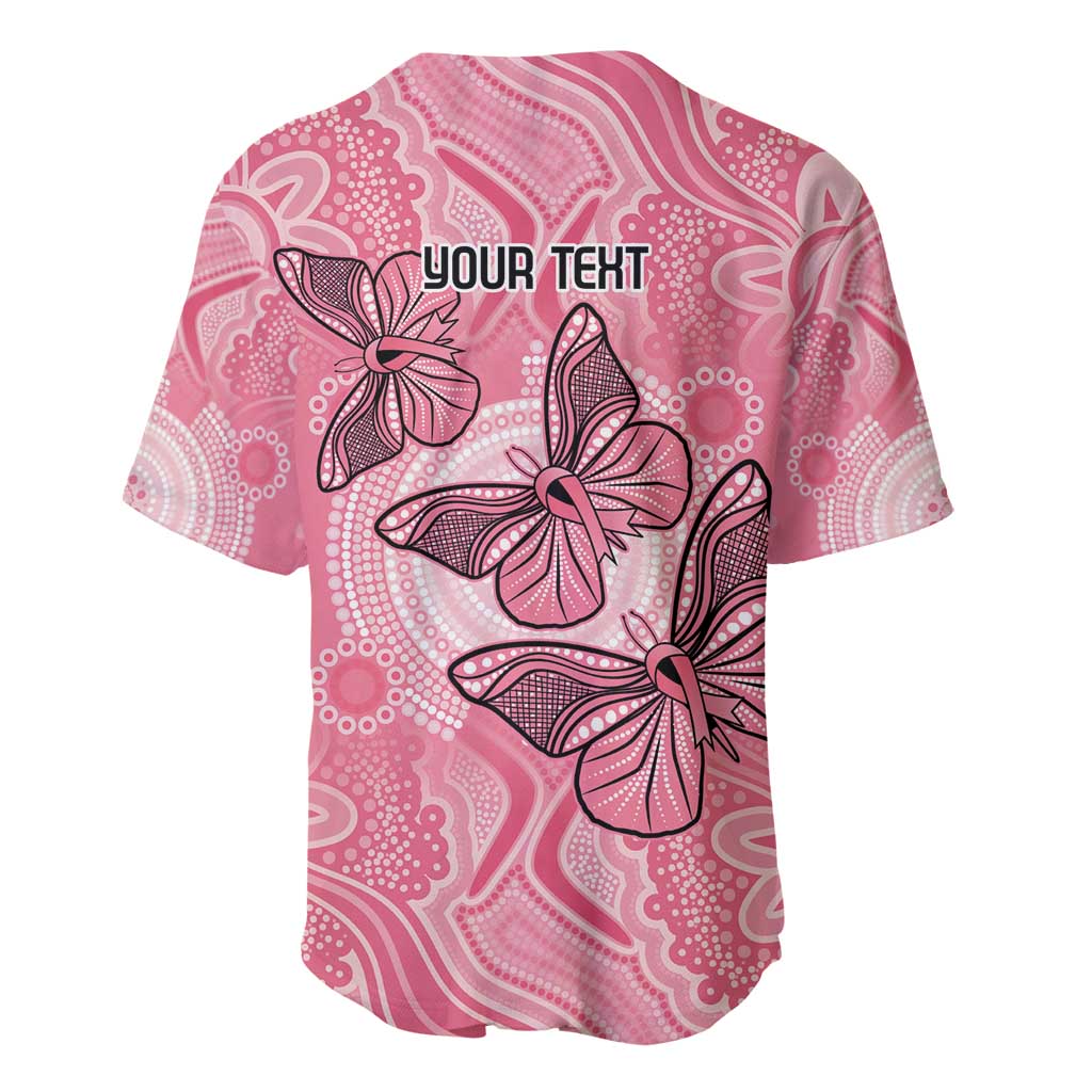 Personalized Pink Butterfly Spirit Baseball Jersey Australia’s Breast Cancer Awareness - Aussie Hoodie