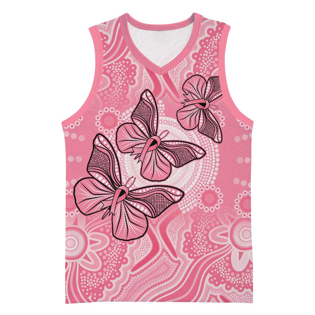 Personalized Pink Butterfly Spirit Basketball Jersey Australia’s Breast Cancer Awareness - Aussie Hoodie