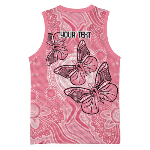 Personalized Pink Butterfly Spirit Basketball Jersey Australia’s Breast Cancer Awareness - Aussie Hoodie