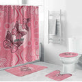 Personalized Pink Butterfly Spirit Bathroom Set Australia’s Breast Cancer Awareness - Aussie Hoodie