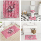 Personalized Pink Butterfly Spirit Bathroom Set Australia’s Breast Cancer Awareness - Aussie Hoodie