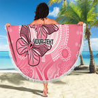 Personalized Pink Butterfly Spirit Beach Blanket Australia’s Breast Cancer Awareness - Aussie Hoodie