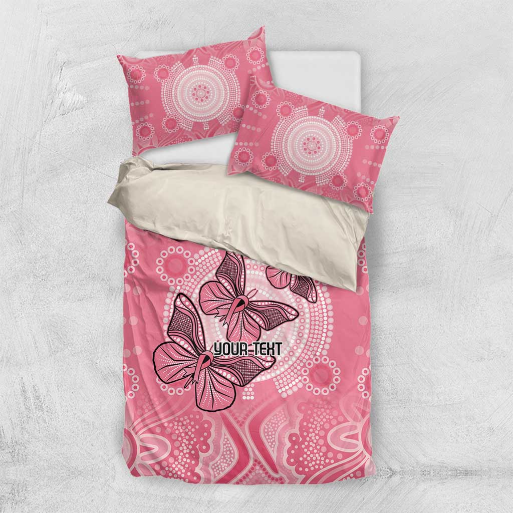 Personalized Pink Butterfly Spirit Bedding Set Australia’s Breast Cancer Awareness - Aussie Hoodie