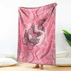 Personalized Pink Butterfly Spirit Blanket Australia’s Breast Cancer Awareness - Aussie Hoodie