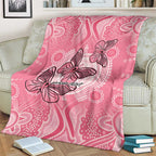Personalized Pink Butterfly Spirit Blanket Australia’s Breast Cancer Awareness - Aussie Hoodie