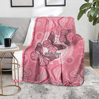 Personalized Pink Butterfly Spirit Blanket Australia’s Breast Cancer Awareness - Aussie Hoodie