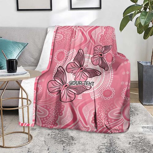 Personalized Pink Butterfly Spirit Blanket Australia’s Breast Cancer Awareness - Aussie Hoodie