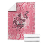 Personalized Pink Butterfly Spirit Blanket Australia’s Breast Cancer Awareness - Aussie Hoodie
