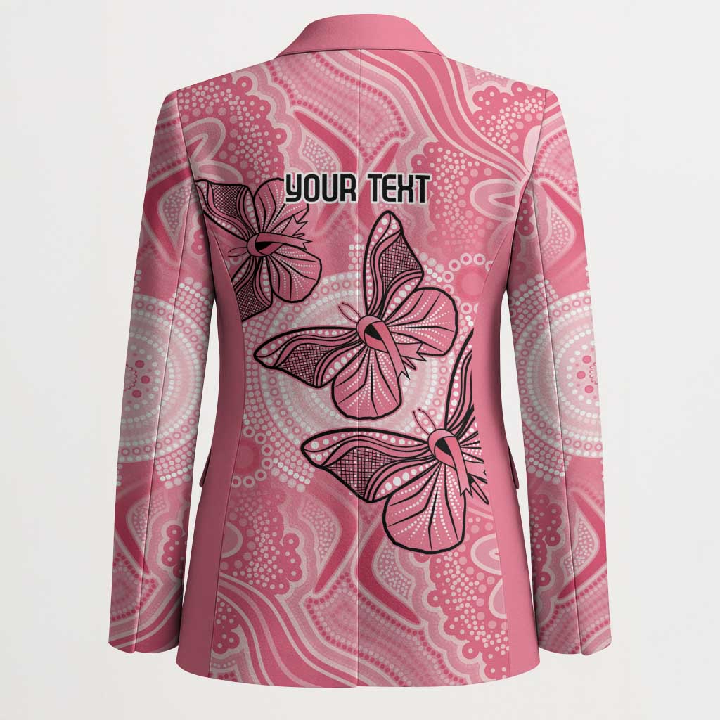 Personalized Pink Butterfly Spirit Blazer Australia’s Breast Cancer Awareness - Aussie Hoodie