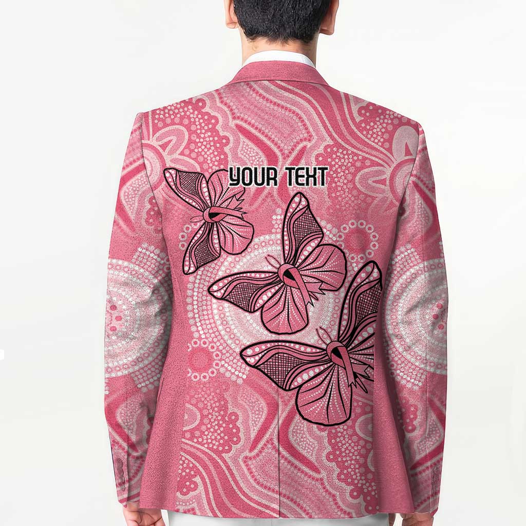 Personalized Pink Butterfly Spirit Blazer Australia’s Breast Cancer Awareness - Aussie Hoodie