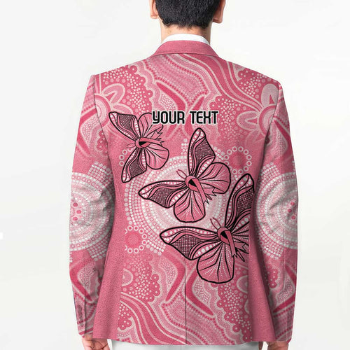 Personalized Pink Butterfly Spirit Blazer Australia’s Breast Cancer Awareness - Aussie Hoodie