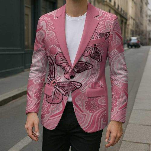 Personalized Pink Butterfly Spirit Blazer Australia’s Breast Cancer Awareness - Aussie Hoodie
