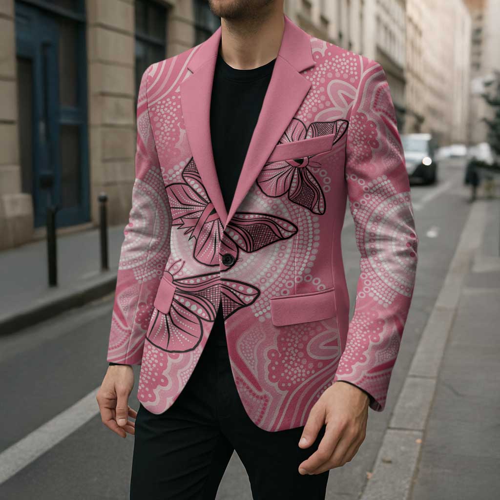 Personalized Pink Butterfly Spirit Blazer Australia’s Breast Cancer Awareness - Aussie Hoodie